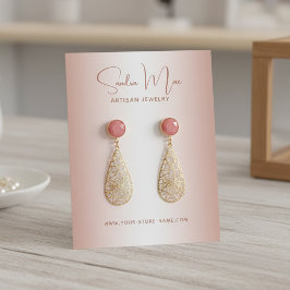 Simple Classy Minimalist Jewelry Display Card 名刺
