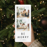 Simple Collage Christmas Holiday Photo | Be Merry<br><div class="desc">Simple Collage Christmas Holiday Photo | Be Merry</div>