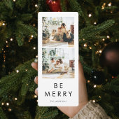 Simple Collage Christmas Holiday Photo | Be Merry