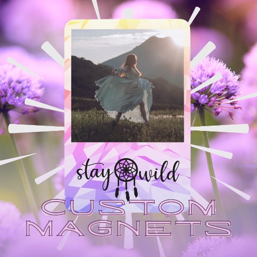Simple Colorful Boho Dreamcatcher Photo Magnet マグネット