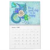 Simple Colorful Modern Motivation カレンダー (1月 2027)