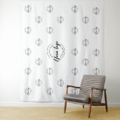 Simple Company Logo backdrop step and repeat タペストリー (インサイチュ)