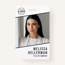 Simple Company Logo Employee ID バッジ