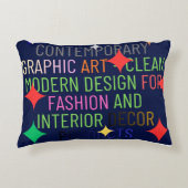 Simple Contemporary Graphic アクセントクッション (正面)