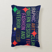 Simple Contemporary Graphic アクセントクッション (裏面(縦))