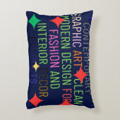 Simple Contemporary Graphic アクセントクッション (正面(垂直))