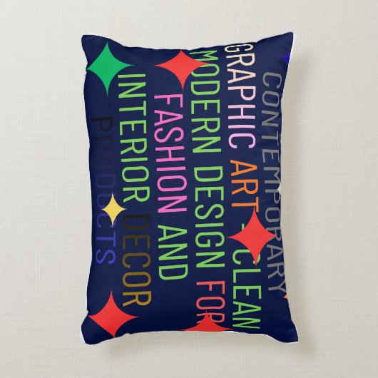 Simple Contemporary Graphic アクセントクッション (正面(垂直))