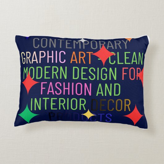 Simple Contemporary Graphic アクセントクッション (裏面)