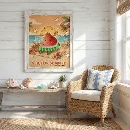 Simple cool colorful trendy modern minimalist ポスター