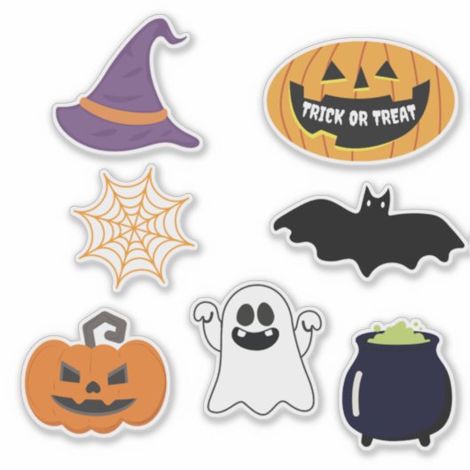 Simple Cool Halloween  シール (正面)