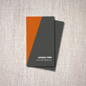 Simple Cool Orange Geometric Consultant 名刺