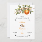 Simple Couple Wedding Invitation 招待状 (正面)