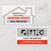 Simple Creative Grey Rooftop Building Placard 名刺 (正面/裏面)