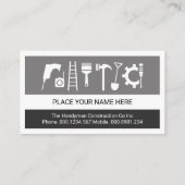 Simple Creative Red Roof Building Placard  名刺 (裏面)