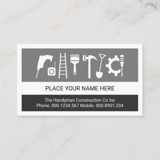 Simple Creative Red Roof Building Placard  名刺 (裏面)