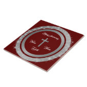 Simple Cross Customize Silver Anniversary タイル (側面)