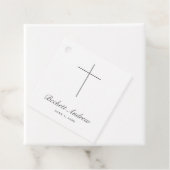 Simple Cross Script Baptism フェイバータグ (インサイチュ)