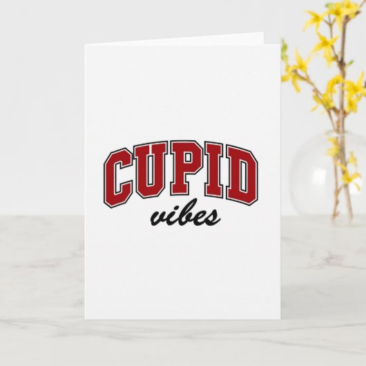 Simple Cupid Vibes Greeting Card カード (黄色い花)