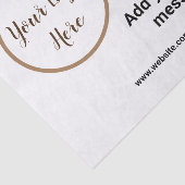 simple custom barcode add your text website QR  Sq 薄葉紙 (詳細)