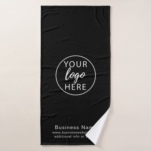 Simple Custom Business Logo Corporate Bath Towel バスタオル (バスタオル)