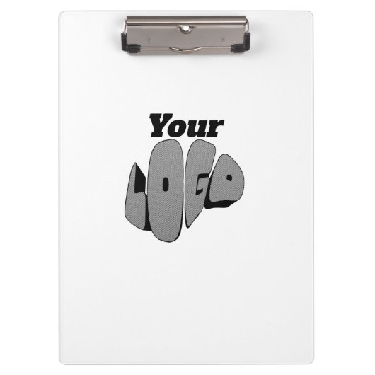 Simple Custom Business logo template クリップボード (正面)