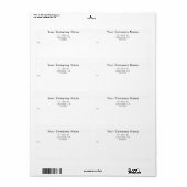 Simple Custom Business Shipping Labels ラベル (フルシート)