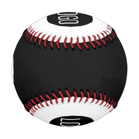 Simple Custom Business White logo and Black logo  野球ボール (正面)