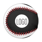 Simple Custom Business White logo and Black logo  野球ボール (正面左)