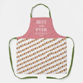 Simple Custom Design Best Mom Ever Mothers Gift エプロン (正面)