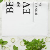 Simple Custom Design Best Mom Ever Mothers Gift キッチンタオル (折り畳み)