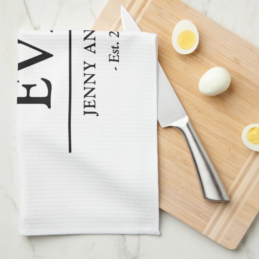 Simple Custom Design Best Mom Ever Mothers Gift キッチンタオル (四つ折り)