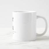 Simple Custom Design Best Mom Ever Mothers Gift ジャンボコーヒーマグカップ (右)