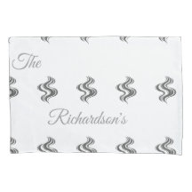 Simple Custom Family Name Black & White 