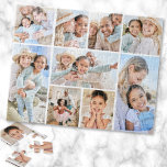 Simple Custom Family Photo Collage ジグソーパズル<br><div class="desc">Personalized Photo Puzzle for Favorite Memories. This simple and elegant custom photo puzzle is a fun and meaningful way to showcase your favorite memories. The layout includes space for five photos, making it a beautiful way to piece together family moments, travel highlights, or any special snapshots you want to remember....</div>