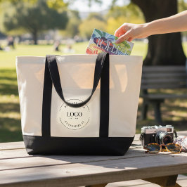 Simple Custom Large Business Logo  トートバッグ