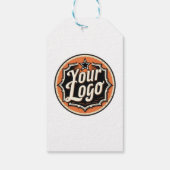 Simple Custom Logo and Text Business ギフトタグ (裏面)