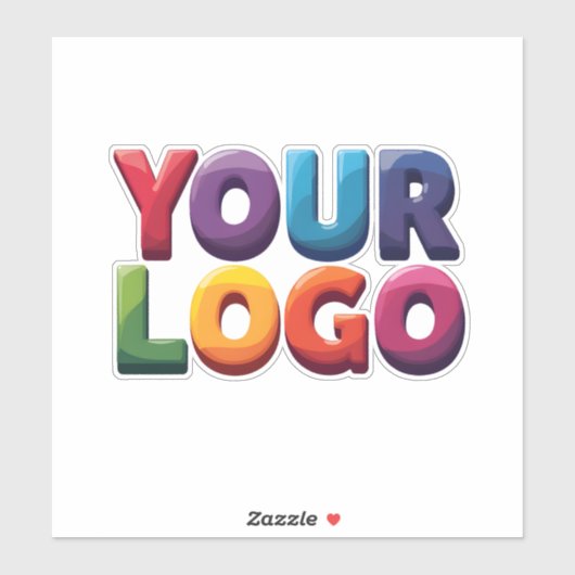 Simple Custom Logo and Text Business シール (シート)