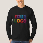 Simple Custom Logo and Text Business Tシャツ (正面)