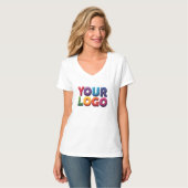 Simple Custom Logo and Text Business Tシャツ (正面フル)