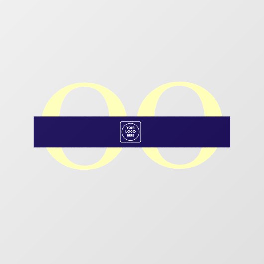 Simple Custom Logo Minimal door sign ウィンドウサイン (シート)