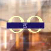 Simple Custom Logo Minimal door sign ウィンドウサイン (シート2)