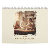 Simple Custom Modern Design Photo カレンダー (カバー)