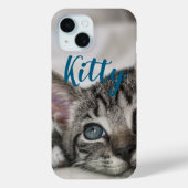 Simple Custom Pet Name and Photo  Case-Mate iPhoneケース (裏面)