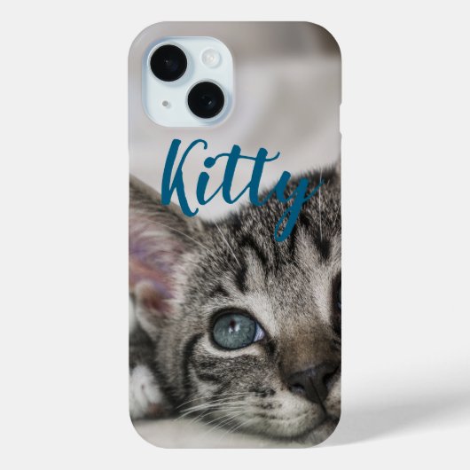 Simple Custom Pet Name and Photo  Case-Mate iPhoneケース (裏面)