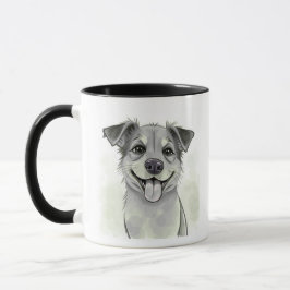 Simple Custom Pet Photo Mug With Name マグカップ