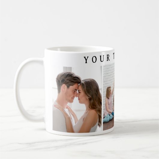 Simple Custom  Photo Valentine's Day Coffee Mug コーヒーマグカップ (左)
