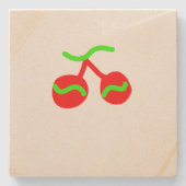 Simple custom QR code add you name logo Classic Ro ストーンコースター (正面)