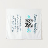 simple custom QR code add your name text  Classic  タペストリー (正面(横))