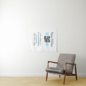 simple custom QR code add your name text  Classic  タペストリー (インサイチュ(横))