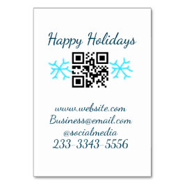 simple custom QR code add your name text  Classic  テーブルナンバー